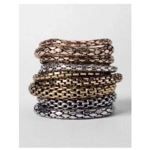 Zara Mixed Metal Bracelet Stack NWOT